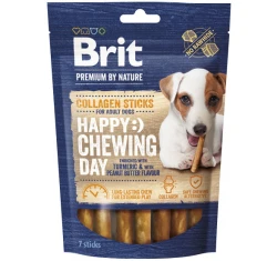 Λιχουδιά Σκύλου BRIT PR Collagen Sticks Turmeric & Peanut Butter 7τμχ / 50g Λιχουδιά Σκύλου BRIT PR Collagen Sticks Turmeric & Peanut Butter 7τμχ / 50g