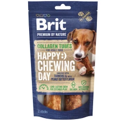 Λιχουδιά Σκύλου BRIT PR Collagen Tubes Turmeric & Peanut Butter 2τμχ / 60g