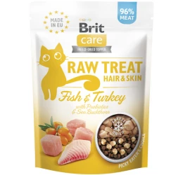 Λιχουδιές Γάτας Brit Care Cat Raw Treat Hair & Skin Fish & Turkey 40gr Λιχουδιές Γάτας Brit Care Cat Raw Treat Hair & Skin Fish & Turkey 40gr