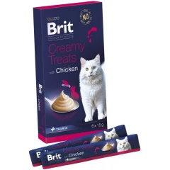 Λιχουδιές Γάτας Brit Premium By Nature Creamy Treats with Chicken 6x15gr