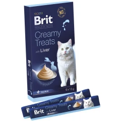 Λιχουδιές Γάτας Brit Premium By Nature Creamy Treats with Liver 6x15gr