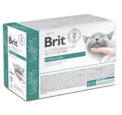 Brit VC Grain Free Cat Fillets in Gravy Sterilised Φακελάκια 12x85gr