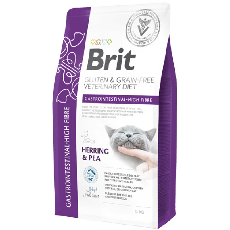 Brit VD Cat Grain Free Gastrointestinal High Fibre Herring & Pea 5kg Γάτες