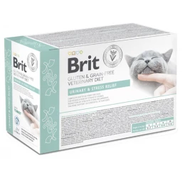 Brit VD Grain Free Cat Fillets in Gravy Urinary & Stress Relief Φακελάκια 12x85gr Brit VD Grain Free Cat Fillets in Gravy Urinary & Stress Relief Φακελάκια 12x85gr