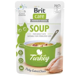 Brit Care Cat Soup with Turkey 75gr Brit Care Cat Soup with Turkey 75gr