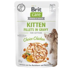Brit Care Kitten Chicken Fillets in Gravy 85gr Brit Care Kitten Chicken Fillets in Gravy 85gr