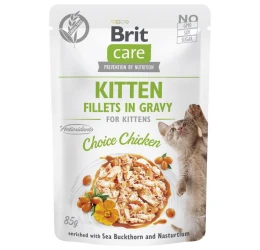 Brit Care Kitten Chicken Fillets in Gravy 85gr Brit Care Kitten Chicken Fillets in Gravy 85gr