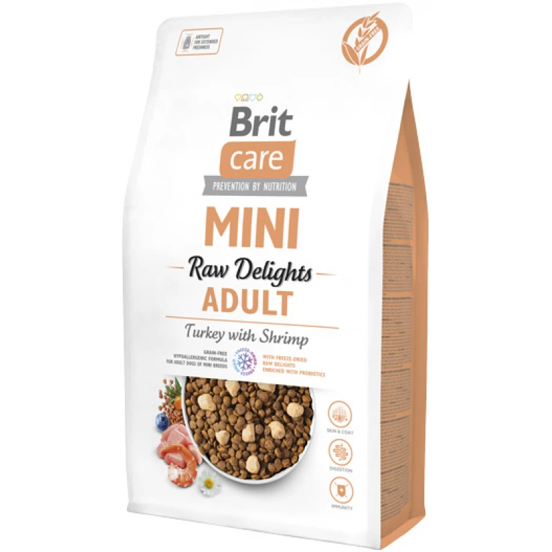 Brit Care Mini Dog Freeze Dried Raw Delights Turkey with Shrimp 2kg Σκύλοι Brit Care Mini Dog Freeze Dried Raw Delights Turkey with Shrimp 2kg Σκύλοι