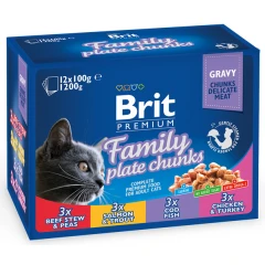 Brit Premium Cat Adult Family Φακελάκια 12x100gr Brit Premium Cat Adult Family Φακελάκια 12x100gr