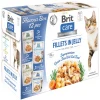 Υγρή Τροφή Γάτας Brit Care Fillets in Jelly Πολυσυσκευασία 12x85gr