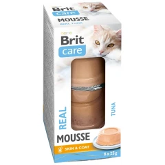 Υγρή Τροφή Γάτας Brit Care Real Mousse Tuna Πολυσυσκευασία 6x25gr