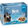Υγρή Τροφή Γάτας Brit Premium Fillets in Gravy Family Plate Πολυσυσκευασία 12x85gr