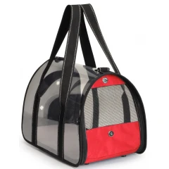 Τσάντα Μεταφοράς Σκύλου ή Γάτας  Camon Transparent Cover 42x25x25cm Κόκκινη