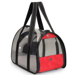 Τσάντα Μεταφοράς Σκύλου ή Γάτας  Camon Transparent Cover 42x25x25cm Κόκκινη