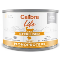 Calibra Cat Life can Sterilised Turkey 200gr Calibra Cat Life can Sterilised Turkey 200gr
