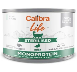 Calibra Cat Life can Sterilised Duck 200gr Calibra Cat Life can Sterilised Duck 200gr