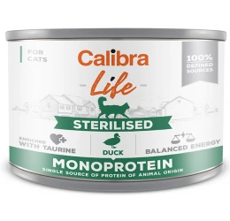 Calibra Cat Life can Sterilised Duck 200gr Calibra Cat Life can Sterilised Duck 200gr