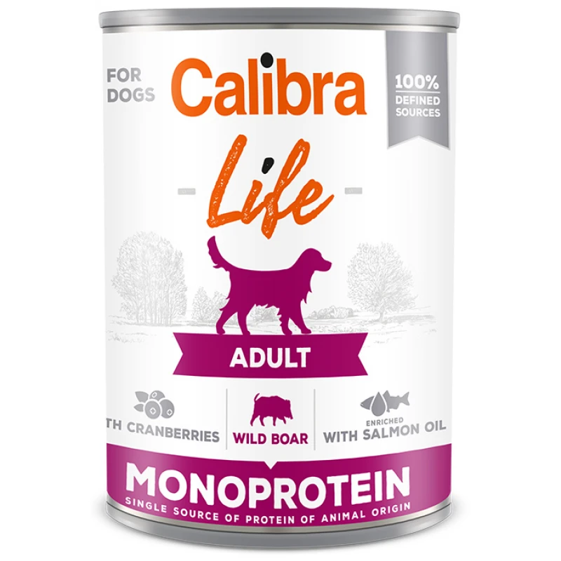 Calibra Dog Life can Adult Wild boar with cranberies 400gr ΣΚΥΛΟΙ