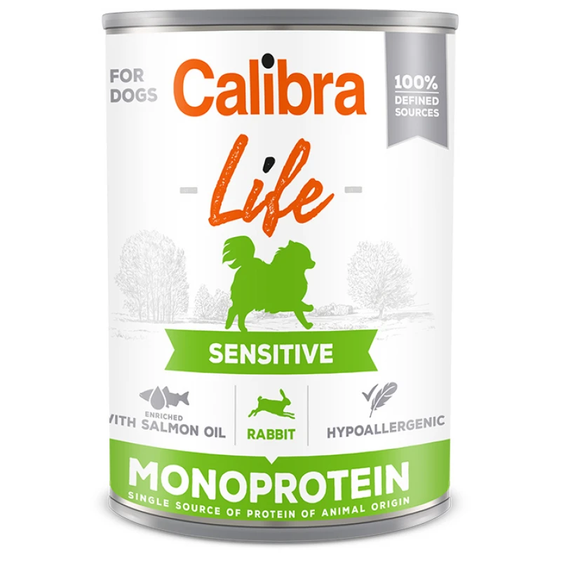 Calibra Dog Life can Sensitive Rabbit 400gr ΣΚΥΛΟΙ