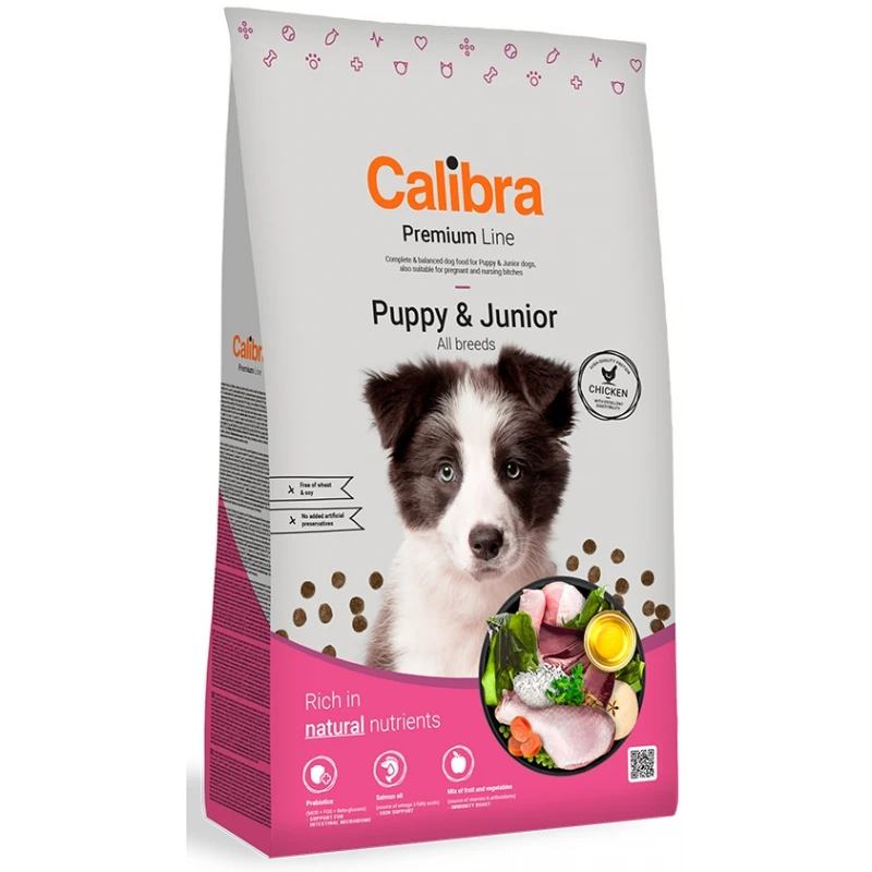 Calibra Dog Premium Line Puppy & Junior 12kg ΣΚΥΛΟΙ