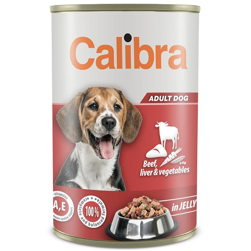 Calibra Dog can beef-liver-vegetables in jelly 1240gr ΣΚΥΛΟΙ
