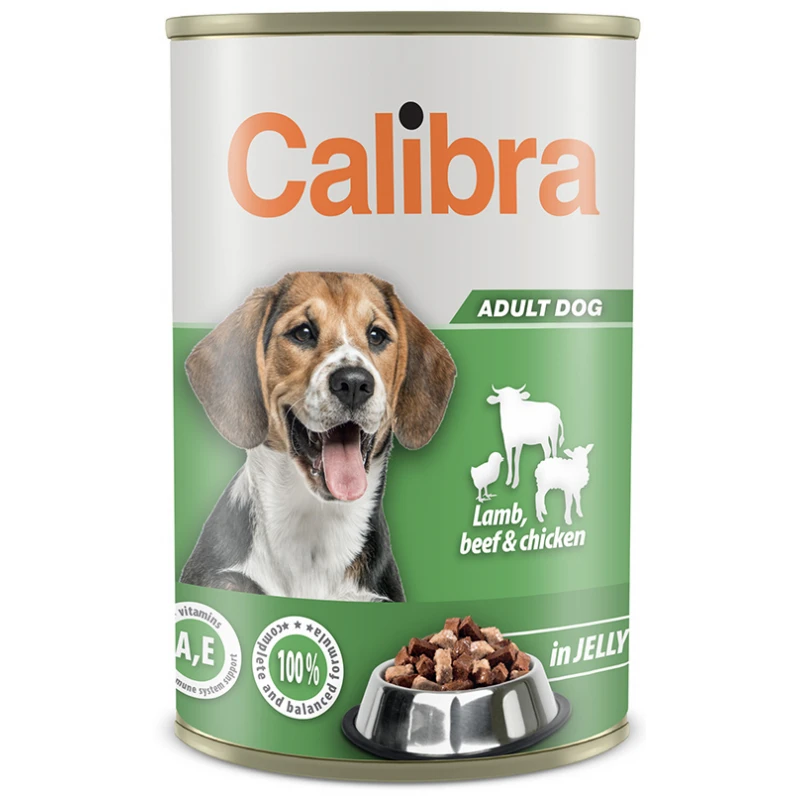 Calibra Dog can lamb-beef-chicken in jelly 1240gr ΣΚΥΛΟΙ