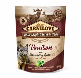 Carnilove Pouch Venison and Strawberry 300gr Carnilove Pouch Venison and Strawberry 300gr