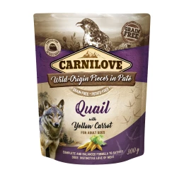 Carnilove Pouch Quail and Yellow carrot 300gr Carnilove Pouch Quail and Yellow carrot 300gr