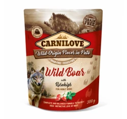 Carnilove Pouch Wild Boar and Rosehip 300gr