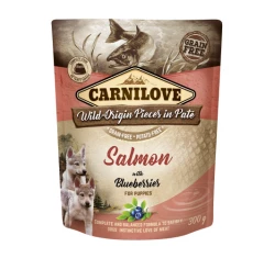 Carnilove Pouch Puppy Salmon and Blueberry 300gr