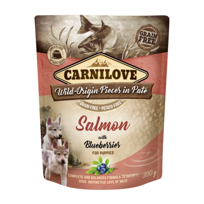 Carnilove Pouch Puppy Salmon and Blueberry 300gr ΣΚΥΛΟΙ