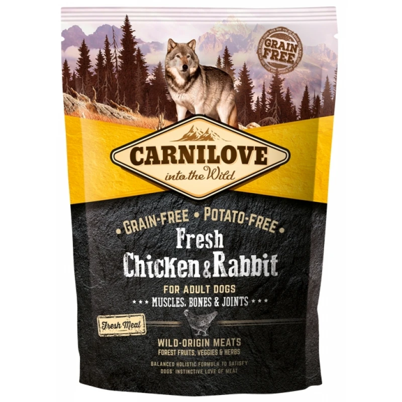Carnilove Adult Fresh Chicken & Rabbit 1,5kg  ΣΚΥΛΟΙ