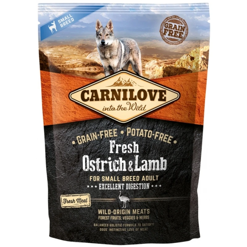 Carnilove Adult Small Fresh Ostrich and Lamb 1,5kg ΞΗΡΑ ΤΡΟΦΗ ΣΚΥΛΟΥ