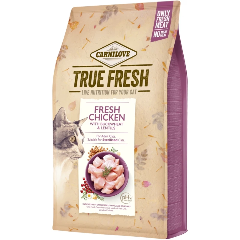 Carnilove True Fresh Cat Adult & Sterilized Chicken 4.8kg ΓΑΤΕΣ