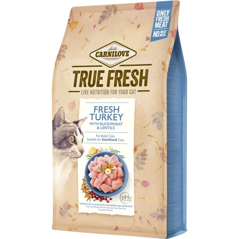 Carnilove True Fresh Cat Adult & Sterilized Turkey 4.8gr ΓΑΤΕΣ