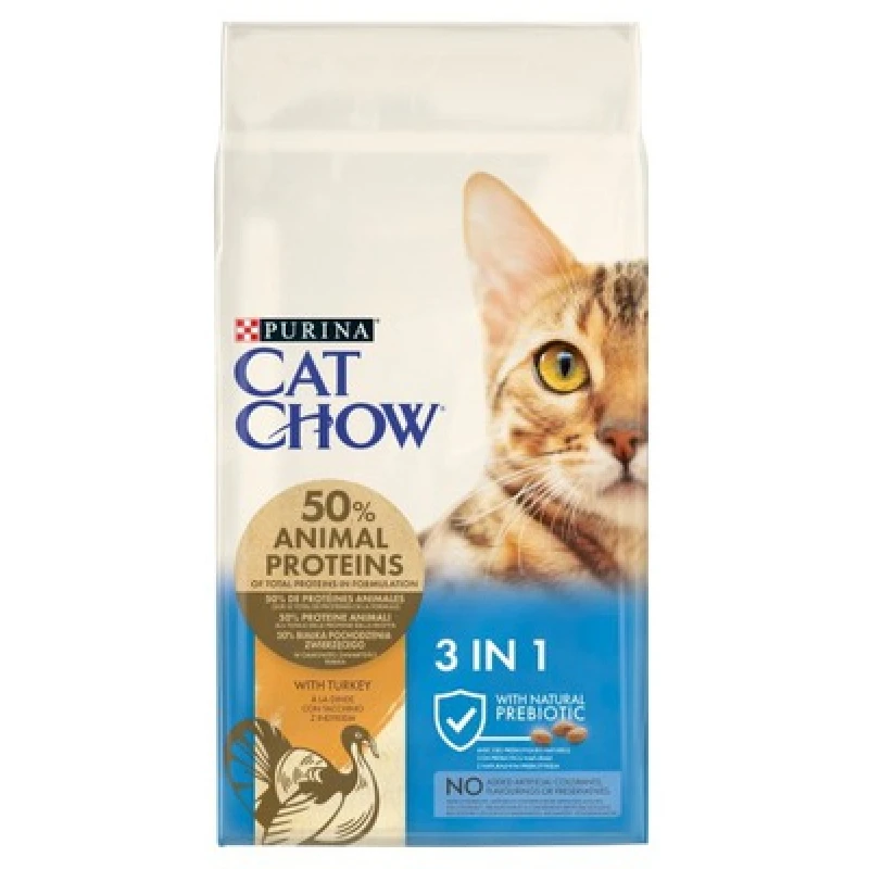PURINA CAT CHOW 3 IN 1 ΓΑΛΟΠΟΥΛΑ 15KG ΓΑΤΕΣ