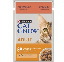 Cat Chow Adult Σε Ζελέ 85gr Βοδινό Και Μελιτζάνα Cat Chow Adult Σε Ζελέ 85gr Βοδινό Και Μελιτζάνα