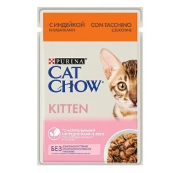Cat Chow Kitten Σε Ζελέ 85gr Γαλοπούλα Και Κολοκυθάκια Cat Chow Kitten Σε Ζελέ 85gr Γαλοπούλα Και Κολοκυθάκια