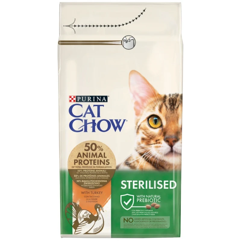 Purina Cat Chow Sterilized Γαλοπούλα 15kg ΓΑΤΕΣ