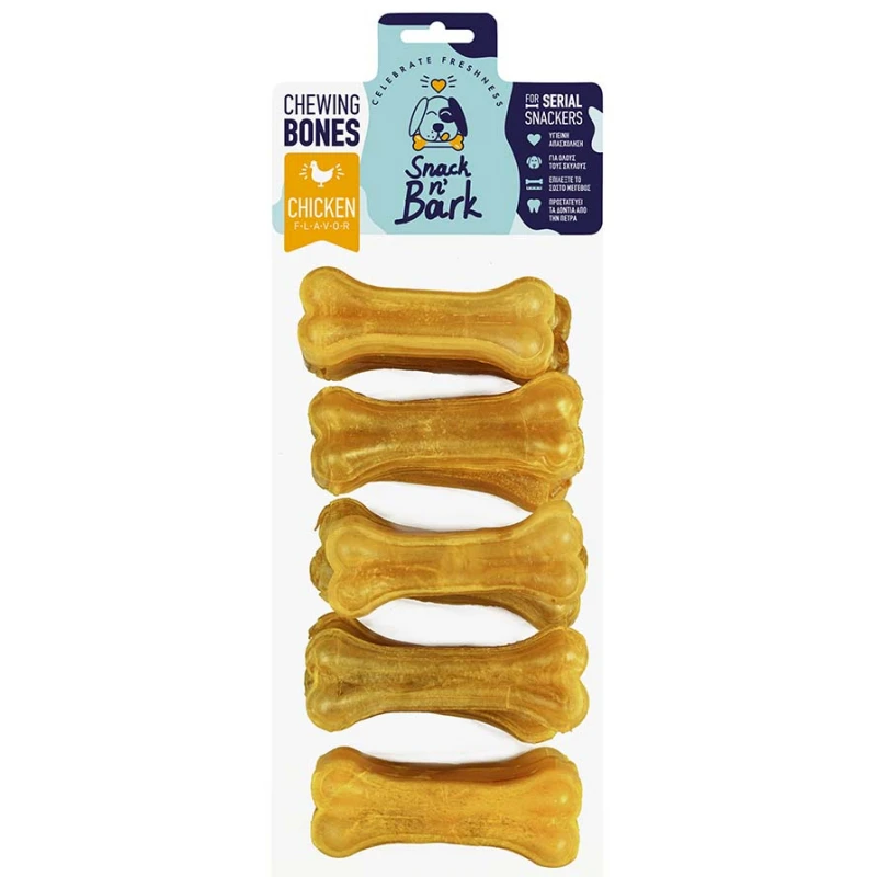 Κόκκαλα Celebrate Snack N Bark 8cm (20gr x 10τμχ) με γεύση κοτόπουλο ΣΚΥΛΟΙ