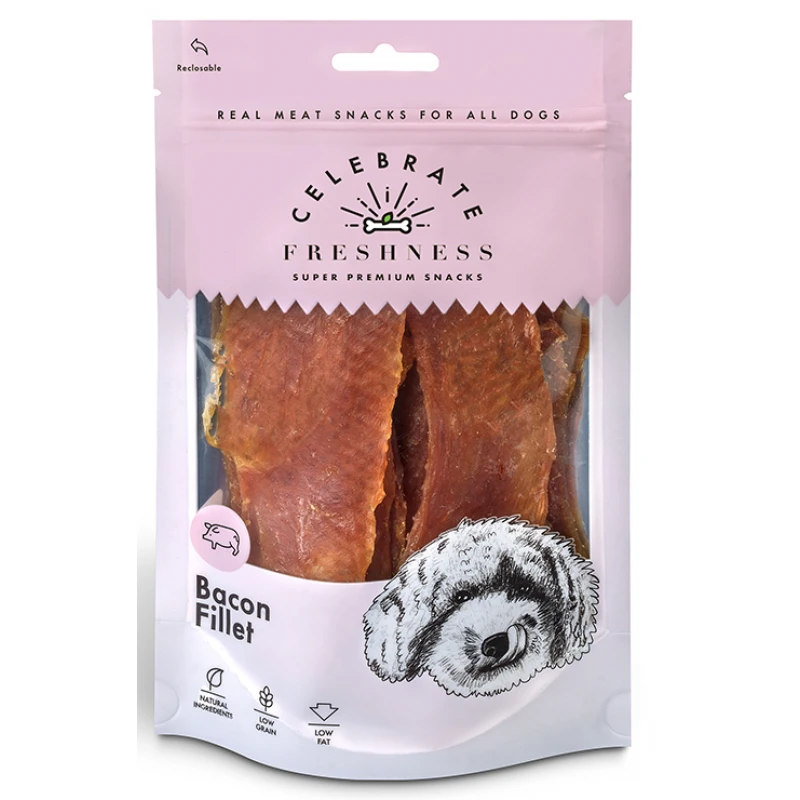 Λιχουδιές Celebrate Freshness Fillets 100gr με Bacon ΣΚΥΛΟΙ Λιχουδιές Celebrate Freshness Fillets 100gr με Bacon ΣΚΥΛΟΙ