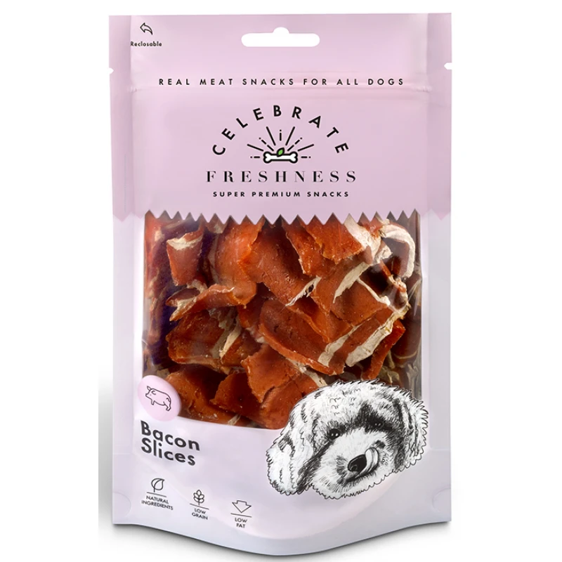 Λιχουδιές Celebrate Freshness Slices 100gr με Bacon ΣΚΥΛΟΙ Λιχουδιές Celebrate Freshness Slices 100gr με Bacon ΣΚΥΛΟΙ
