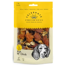 Λιχουδιές Celebrate Freshness Fish N Chick 100gr με Κοτόπουλο και Ψάρι
