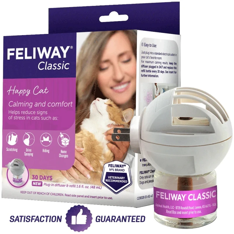 Feliway Classic Diffuser (ηλεκτρική συσκευή + ανταλλακτικό) 48ml για το στρες στις Γάτες ΓΑΤΕΣ Feliway Classic Diffuser (ηλεκτρική συσκευή + ανταλλακτικό) 48ml για το στρες στις Γάτες ΓΑΤΕΣ