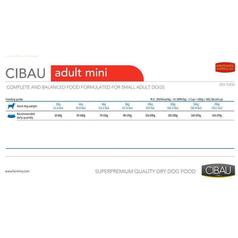 Cibau Adult Mini 2.5kg ΣΚΥΛΟΙ