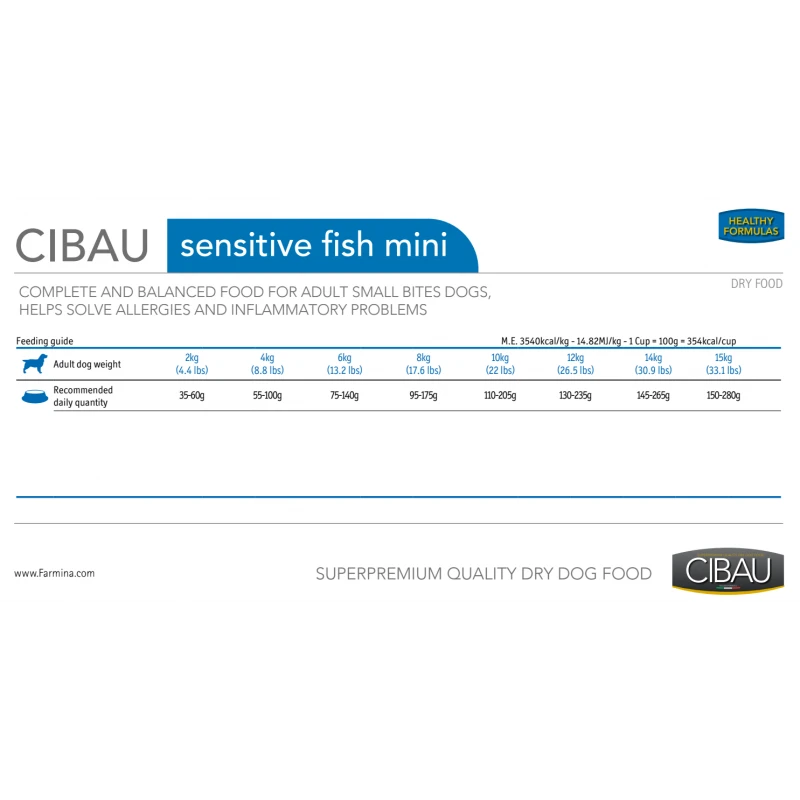 Cibau Adult Fish Sensitive Mini 2.5kg ΣΚΥΛΟΙ