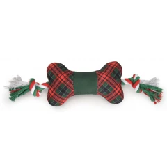 Χριστουγεννιάτικο Παιχνίδι Camon Squeaker Checked 26cm σε διάφορα σχέδια