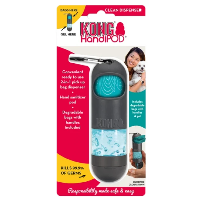 Kong HandiPod Clean Θήκη Για Σακουλάκια με Dispenser Αντισηπτικού ΣΚΥΛΟΙ