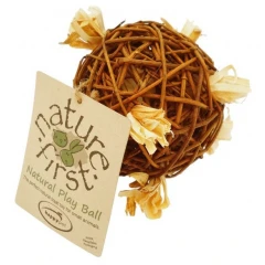 Παιχνίδι - Λιχουδιά για Τρωκτικά Happy Pet Natural Play Ball 9,5cm Παιχνίδι - Λιχουδιά για Τρωκτικά Happy Pet Natural Play Ball 9,5cm