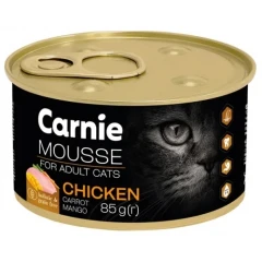 Υγρή Τροφή Γάτας Carnie Grain Free Adult Μους Κοτόπουλο & Mango 85gr